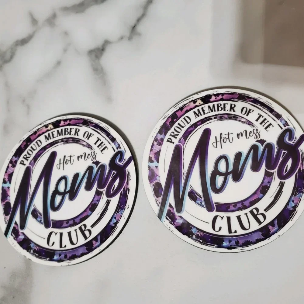 Hot Mess Mom's Club 2 Pack Coasters